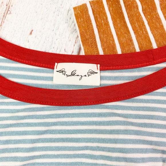 ✨2 for 1✨ Striped Crop Tees | Small - Picture 3 of 5